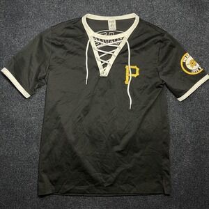 Pittsburgh Pirates Shirt Womens Small Black MLB Baseball PINK Victoria's Secret
